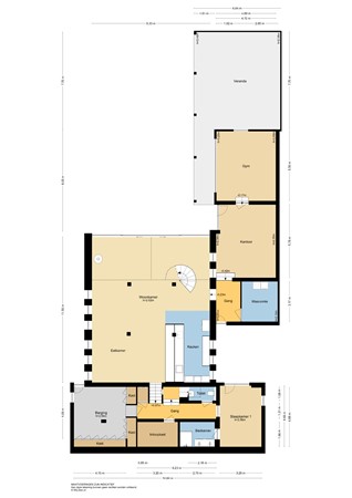 Ruigenhil 2, 2952 AR Alblasserdam - Plattegrond begane grond - 2d- Ruigenhil 2 te Alblasserdam.jpg