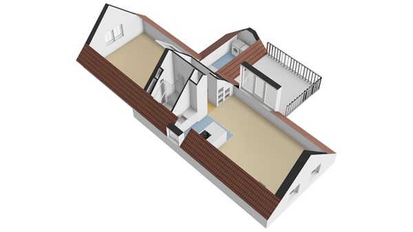 Ruigenhil 2, 2952 AR Alblasserdam - Plattegrond tweede verdieping -3d - Ruigenhil 2 te Alblasserdam.jpg