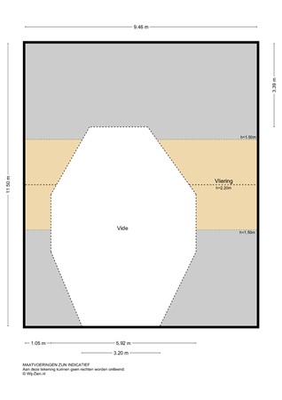 Ruigenhil 2, 2952 AR Alblasserdam - Plattegrond vliering - 2d- Ruigenhil 2 te Alblasserdam.jpg