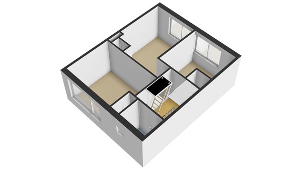 Margrietweg 5, 2961 AH Kinderdijk - Plattegrond Verdieping 1 3D - Margrietweg 5 te Kinderdijk.jpg