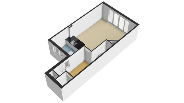 IJspolderweg 3, 3353 SM Papendrecht - Plattegrond BG - 3D - IJspolderweg 3 te Papendrecht.jpg