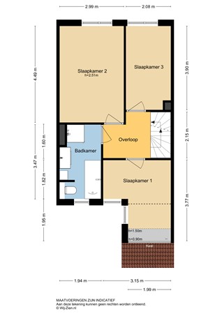 IJspolderweg 3, 3353 SM Papendrecht - Plattegrond 1E - 2D - IJspolderweg 3 te Papendrecht.jpg