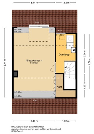 IJspolderweg 3, 3353 SM Papendrecht - Plattegrond 2E- 2D- Ijspolderweg 3 te Papendrecht.jpg