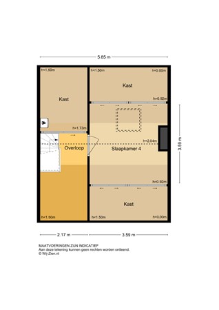 De Savornin Lohmanweg 17, 2953 AG Alblasserdam - Plattegrond Verdieping 2 2D - De Savornin Lohmanweg 17 te Alblasserdam.jpg