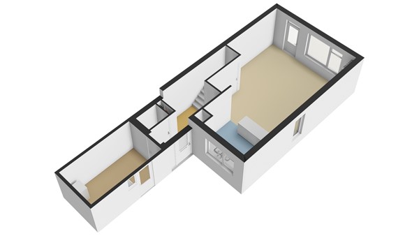 Bovenkruier 2, 2957 XK Nieuw-Lekkerland - Plattegrond BG - 3D - Bovenkruier 2 te Nieuw-Lekkerland.jpg