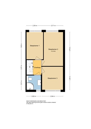 Bovenkruier 2, 2957 XK Nieuw-Lekkerland - Plattegrond 1E - 2D - Bovenkruier 2 te Nieuw-Lekkerland.jpg