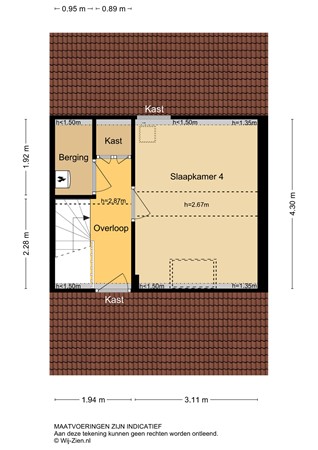 Bovenkruier 2, 2957 XK Nieuw-Lekkerland - Plattegrond 2E - 2D - Bovenkruier 2 te Nieuw-Lekkerland.jpg
