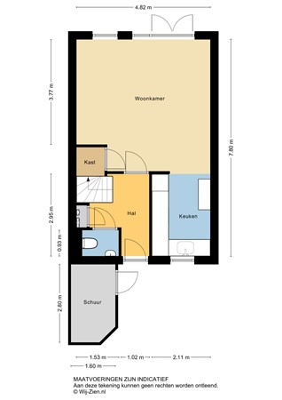 Willem Dreeshof 24, 2953 AW Alblasserdam - Plattegrond begane grond - 2D - Willem Dreeshof 24 in Alblasserdam.jpg