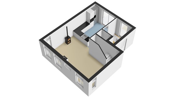 Polderstraat 59, 2952 AK Alblasserdam - Plattegrond BG - 3D - Polderstraat 59 te Alblasserdam.jpg
