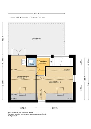 Polderstraat 59, 2952 AK Alblasserdam - Plattegrond 1E - 2D - Polderstraat 59 te Alblasserdam.jpg