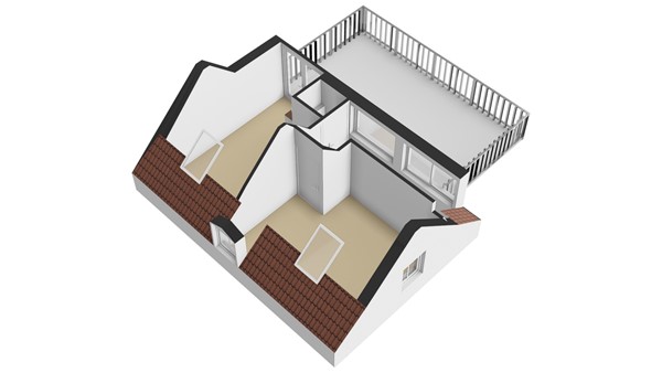 Polderstraat 59, 2952 AK Alblasserdam - Plattegrond 1E - 3D - Polderstraat 59 te Alblasserdam.jpg