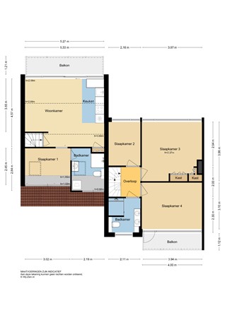 W.B. van der Veldenstraat 24, 2953 CX Alblasserdam - Plattegrond 1E - 2D - W.B. van der Veldenstraat 24 te Alblasserdam.jpg