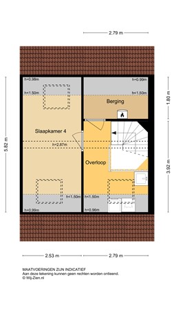 Westeind 50, 3351 AP Papendrecht - Plattegrond 2E - 2D - Westeind 50 te Papendrecht.jpg