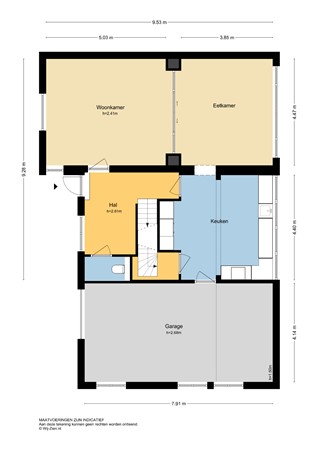 Matena 24, 3356 LG Papendrecht - Plattegrond Begane grond 2D - Matena 24 te Papendrecht.jpg