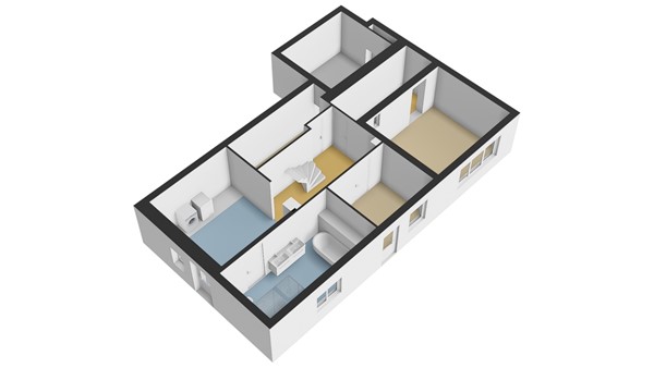 Matena 24, 3356 LG Papendrecht - Plattegrond Souterrain 3D - Matena 24 te Papendrecht.jpg