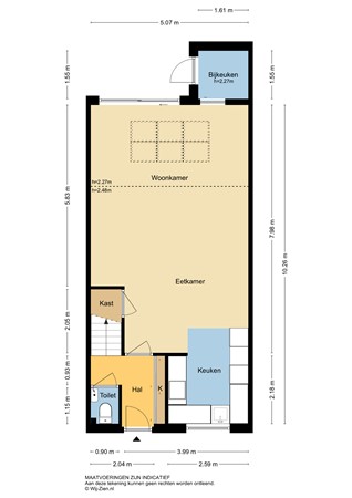 Heidezoom 24, 3355 SC Papendrecht - Plattegrond Begane grond 2D - Heidezoom 24 te Papendrecht.jpg
