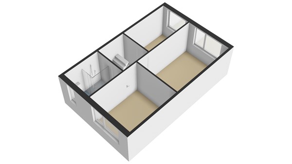 Heidezoom 24, 3355 SC Papendrecht - Plattegrond Verdieping 1 3D - Heidezoom 24 te Papendrecht.jpg