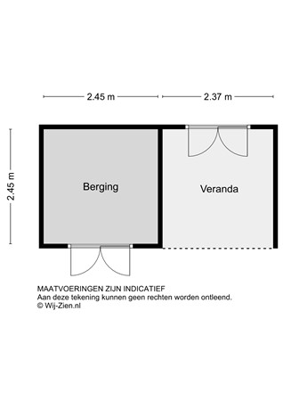 Heidezoom 24, 3355 SC Papendrecht - Plattegrond Berging 2D - Heidezoom 24 te Papendrecht.jpg