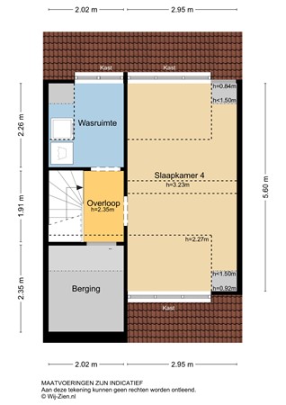Heidezoom 24, 3355 SC Papendrecht - Plattegrond Verdieping 2 2D - Heidezoom 24 te Papendrecht.jpg