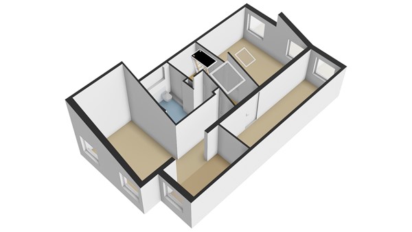 De Wervel 36, 2954 CC Alblasserdam - Plattegrond Verdieping 1 3D - De Wervel 36 te Alblasserdam.jpg