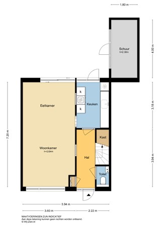 Dreef 3, 2959 BH Streefkerk - Plattegrond Begane grond 2D - Dreef 3 te Streefkerk.jpg