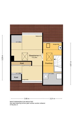 Dreef 3, 2959 BH Streefkerk - Plattegrond Verdieping 2 2D - Dreef 3 te Streefkerk.jpg