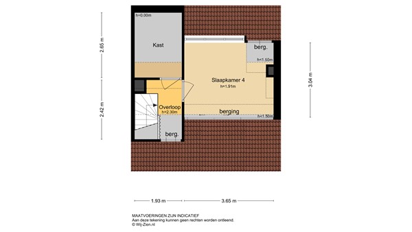 Adama van Scheltemastraat 28, 3362 TB Sliedrecht - Plattegrond 2E - 2D - Adama van Scheltemastraat 28 te Sliedrecht.jpg