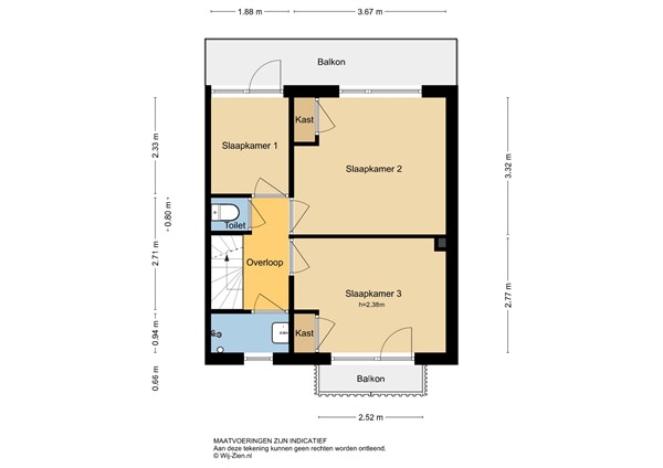 Adama van Scheltemastraat 28, 3362 TB Sliedrecht - Plattegrond 1E - 2D - Adama van Scheltemastraat 28 te Sliedrecht.jpg