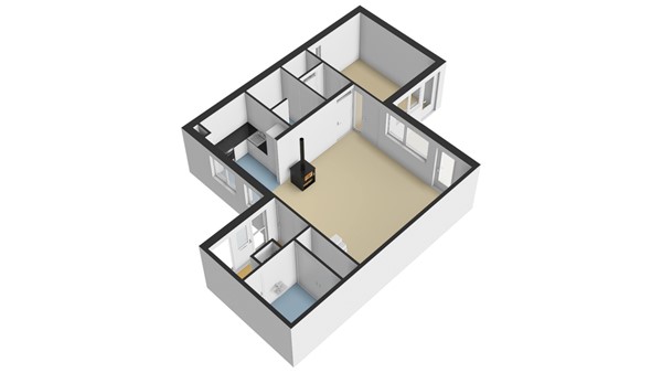 Gershwinstraat 89, 3335 WK Zwijndrecht - Plattegrond BG - 3D - Gershwinstraat 89 te Zwijndrecht.jpg