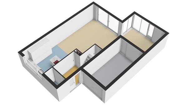 Touwbaan 34, 2953 HB Alblasserdam - Begane grond - 3D - Touwbaan 34 te Alblasserdam.jpg