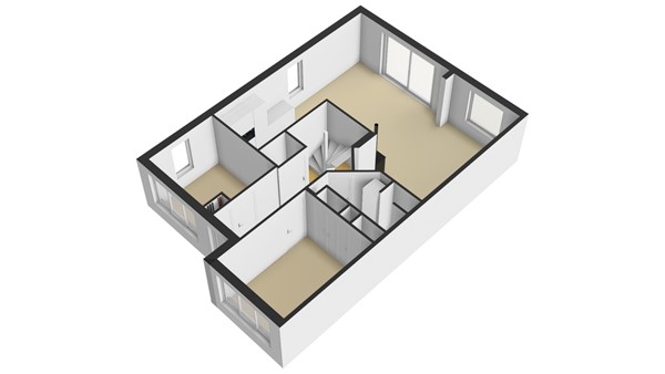 De Vang 12, 2954 PA Alblasserdam - Plattegrond BG 3D - De Vang 12 te Alblasserdam.jpg
