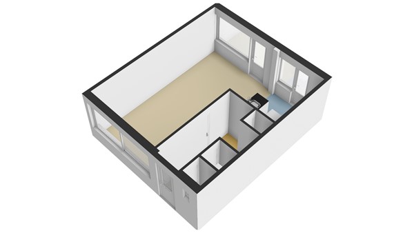 Pootstraat 6, 3351 ES Papendrecht - Plattegrond BG 3D - Pootstraat 6 te Papendrecht.jpg