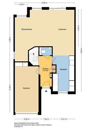 Lijsterbeshof 1, 3355 CC Papendrecht - Plattegrond BG 2D - Lijsterbeshof 1 te Papendrecht.jpg