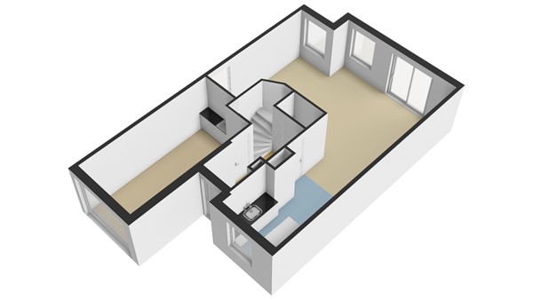 Lijsterbeshof 1, 3355 CC Papendrecht - Plattegrond BG 3D - Lijsterbeshof 1 te Papendrecht.jpg