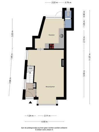 Dorpsstraat 15, 4641 HV Ossendrecht - Plattegrond BG - 2D - Dorpsstraat 15 te Ossendrecht.jpg