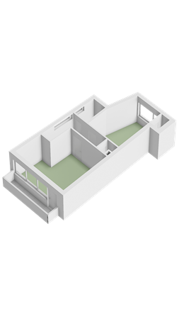Dorpsstraat 15, 4641 HV Ossendrecht - Plattegrond 1E- 3D - Dorpsstraat 15 te Ossendrecht.png