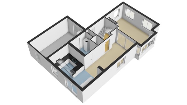 Raapzaadhof 1, 2952 EG Alblasserdam - Plattegrond BG - 3D - Raapzaadhof 1 te Alblasserdam.jpg