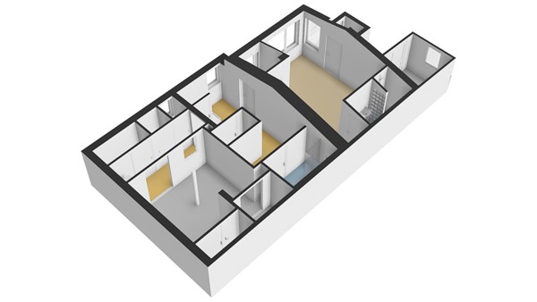 Oost Kinderdijk 219, 2953 CL Alblasserdam - Plattegrond Souterrain 3D - Oost Kinderdijk 219 te Alblasserdam.jpg