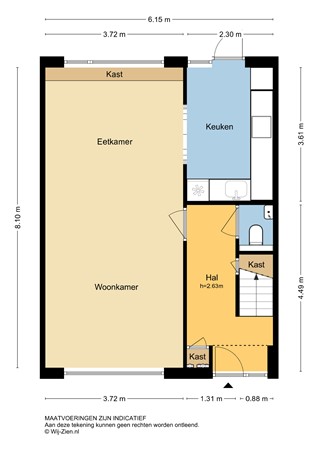 Ary Scheffersingel 8, 3351 BC Papendrecht - Plattegrond BG - 2D - Ary Scheffersingel 8 te Papendrecht.jpg
