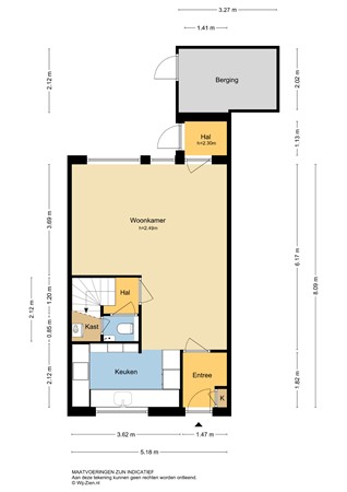 Wolfspoot 24, 2954 NE Alblasserdam - Plattegrond BG - 2D - Wolfspoot 24 te Alblasserdam.jpg