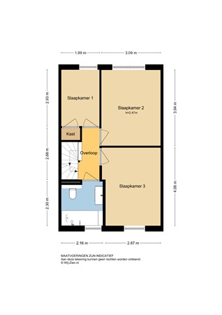 Wolfspoot 24, 2954 NE Alblasserdam - Plattegrond 1E - 2D - Wolfspoot 24 te Alblasserdam.jpg