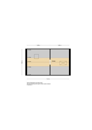 Oost Kinderdijk 331, 2953 CN Alblasserdam - Plattegrond ZL - 2D - Oost Kinderdijk 331 te Alblasserdam.jpg