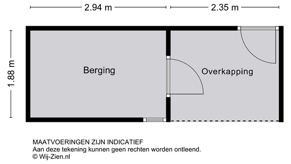 Blokweersingel 84, 2953 XA Alblasserdam - Plattegrond 2D - berging - Blokweersingel 84 te Alblasserdam.jpg