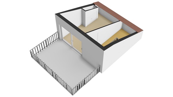 De Kreken 15, 2953 WG Alblasserdam - Plattegrond 2E - 3D - De Kreken 15 te Alblasserdam.jpg