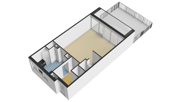 Nedersassen 6, 2951 EK Alblasserdam - Plattegrond begane grond - 3D - Nedersassen 6 Alblasserdam.jpg