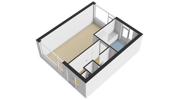 Troelstrastraat 32, 2953 BM Alblasserdam - Plattegrond BG 3D - Troelstrastraat 32 te Alblasserdam.jpg