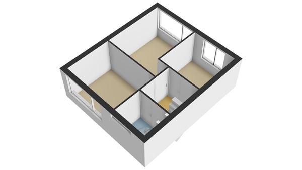 Troelstrastraat 32, 2953 BM Alblasserdam - Plattegrond 1E - 3D - Troelstrastraat 32 te Alblasserdam.jpg