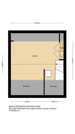 Troelstrastraat 32, 2953 BM Alblasserdam - Plattegrond 2E 2D - Troelstrastraat 32 te Alblasserdam.jpg
