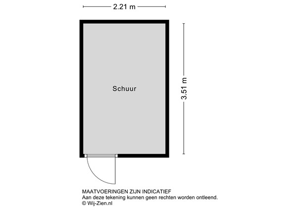 Troelstrastraat 32, 2953 BM Alblasserdam - Plattegrond Berging 2D - Troelstrastraat 32 te Alblasserdam.jpg