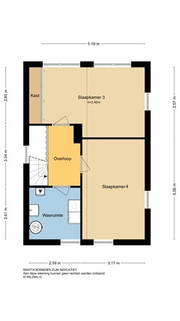 Visserstuin 200, 3319 LN Dordrecht - Plattegrond 2E - 2D - Visserstuin 200 te Dordrecht.jpg